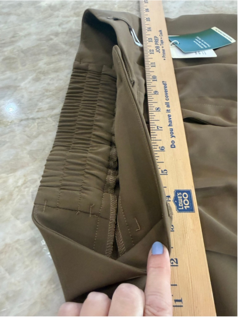 Halara Petite Brown Wide Leg Pants MP, ankle length, neutral athleisure - Picture 10 of 10